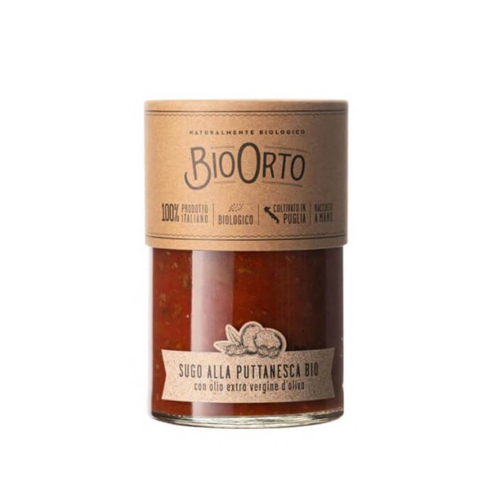 Bio Orto Organic Puttanesca Tomato Sauce for Pasta 350g